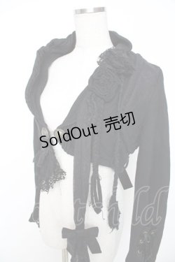 画像3: GRAMM / グローブデザインレースフリルボレロ  黒 Y-25-11-22-119-HN-TO-SZ-ZY