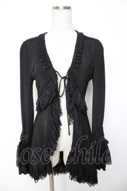 画像1: OZZ ANGELO / ダブルデザインボレロ  黒 Y-25-11-22-121-OO-TO-SZ-ZY