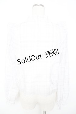 画像2: evelyn / チェックフリルブラウス  ラベンダー Y-25-11-22-122-LO-BL-SZ-ZY