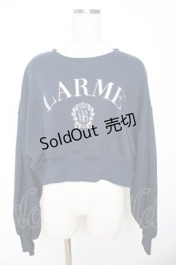 画像1: evelyn / ロゴスウェット  紺 Y-25-11-22-124-LO-TO-SZ-ZS