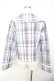 画像2: Virally / 星名桜子 チェックフリルジャケット LL サックス Y-25-11-22-125-LO-JA-SZ-ZY (2)