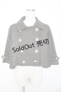 axes femme POETIQUE / ダブルボタンケープジャケット  グリーン Y-25-11-22-127-AX-JA-SZ-ZY