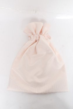 画像2: Maison de FLEUR / ロゴプリント巾着  ピンク Y-25-11-22-020-LO-ZA-SZ-ZY