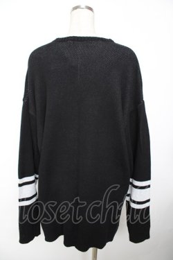 画像2: Amilige / ベアプリントニット  黒 Y-25-11-22-132-PU-TO-SZ-ZY