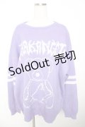 Amilige / ベアプリントニット  パープル Y-25-11-22-133-PU-TO-SZ-ZS