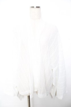 画像1: Deorart / 薄手ニットカーデ  白 Y-25-11-22-135-PU-TO-SZ-ZY