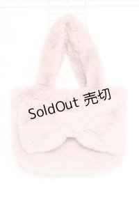 Leur Getter / リボンファーハンドバック  ピンク Y-25-11-22-021-LU-BG-SZ-ZT1126Y