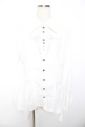 Ozz Croce / 刺繍入り燕尾ブラウス  白 Y-25-11-22-136-OO-BL-SZ-ZY