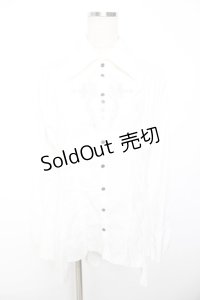 Ozz Croce / 刺繍入り燕尾ブラウス  白 Y-25-11-22-136-OO-BL-SZ-ZY