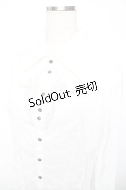 画像3: Ozz Croce / 刺繍入り燕尾ブラウス  白 Y-25-11-22-136-OO-BL-SZ-ZY