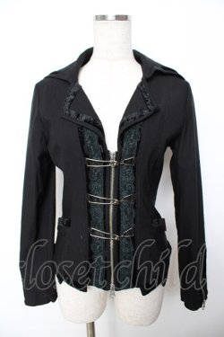 画像1: Ozz On / ナポレオンジャケット  黒 Y-25-11-22-138-OO-JA-SZ-ZY