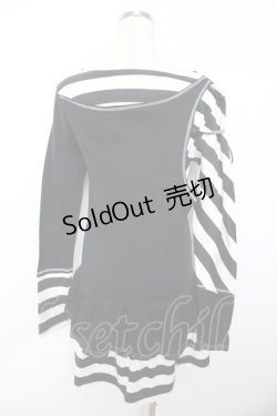 画像2: ALGONQUINS / レイヤード風ボーダーチュニ   Y-25-11-22-139-AL-TO-SZ-ZY