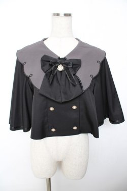 画像1: Amavel / Magical Cosmic Cosmeticケープ風アウター  黒 Y-25-11-22-140-CA-JA-SZ-ZY