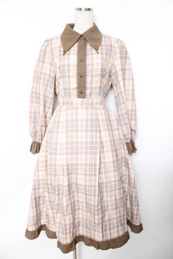 画像1: axes femme / デリスショコラシャツワンピース F ベージュ Y-25-11-22-145-AX-OP-SZ-ZY