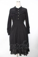 axes femme / フリルワンピース F 黒 Y-25-11-22-146-AX-OP-SZ-ZY