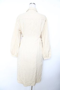 画像2: axes femme / スカーフ付シャツワンピ M 生成り Y-25-11-22-148-AX-OP-SZ-ZY