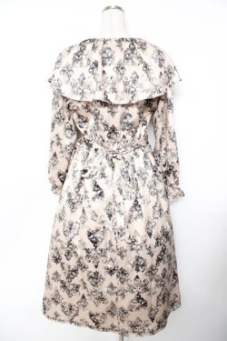 画像2: axes femme Nostalgic / ヴィンテージダマスク柄ワンピース F 黒 Y-25-11-22-152-LO-OP-SZ-ZY