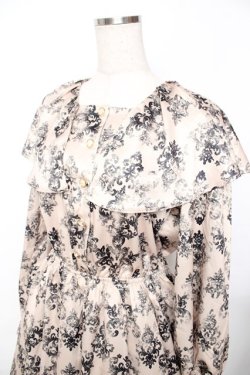 画像3: axes femme Nostalgic / ヴィンテージダマスク柄ワンピース F 黒 Y-25-11-22-152-LO-OP-SZ-ZY