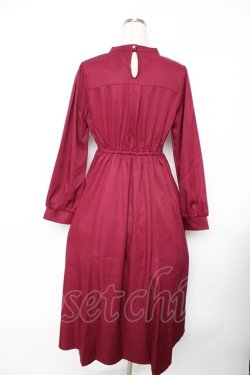 画像2: axes femme / チャイナ釦薔薇柄切替ワンピース F 赤 Y-25-11-22-154-AX-OP-SZ-ZY