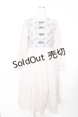 axes femme / チャイナ釦薔薇柄切替ワンピース F ベージュ Y-25-11-22-155-AX-OP-SZ-ZY