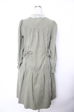 画像2: axes femme POETIQUE / 刺繍レースワンピース  グリーン Y-25-11-22-156-AX-OP-SZ-ZY