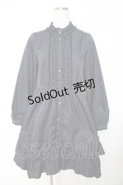 画像1: axes femme / イレヘムシャツワンピース  紺 Y-25-11-22-158-AX-OP-SZ-ZY