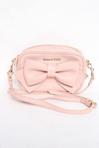 Maison de FLEUR / リボンショルダーバック  ピンク Y-25-11-22-023-LO-BG-SZ-ZY