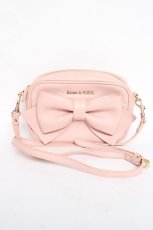 画像1: Maison de FLEUR / リボンショルダーバック  ピンク Y-25-11-22-023-LO-BG-SZ-ZT273 (1)