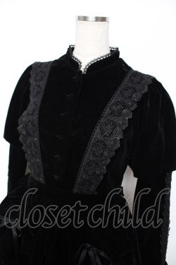 画像3: axes femme kawaii / ベルベットドールワンピース M 黒 Y-25-11-22-159-AX-OP-SZ-ZY