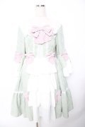 axes femme kawaii / メアリー姫袖ドレス M ミント Y-25-11-22-161-AX-OP-SZ-ZY