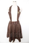 axes femme / ホルターサス付きフレアスカート M 茶 Y-25-11-22-162-AX-SK-SZ-ZY