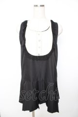 axes femme / ローウエストブロッキングワンピース  黒 Y-25-11-22-163-AX-OP-SZ-ZI