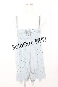 axes femme / ドットレースチュニック M サックス Y-25-11-22-166-AX-OP-SZ-ZY