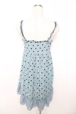 画像2: axes femme / ドットレースチュニック M サックス Y-25-11-22-166-AX-OP-SZ-ZY