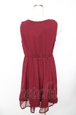 画像2: axes femme / ウエストレースアップワンピース M ワイン Y-25-11-22-168-AX-OP-SZ-ZY