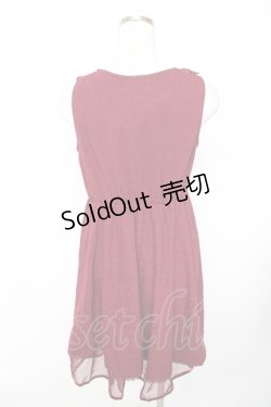 画像2: axes femme / ウエストレースアップワンピース M ワイン Y-25-11-22-168-AX-OP-SZ-ZI