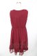 画像2: axes femme / ウエストレースアップワンピース M ワイン Y-25-11-22-168-AX-OP-SZ-ZY (2)