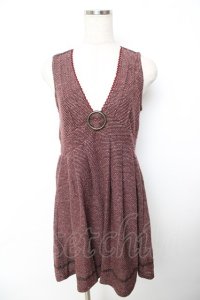 axes femme / ラメ入りジャンドレ M ワイン Y-25-11-22-170-AX-OP-SZ-ZI