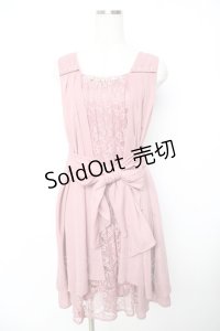 axes femme / 3WAYショール付きドレス  ピンク Y-25-11-22-171-AX-OP-SZ-ZY