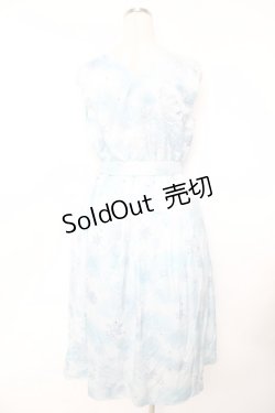 画像3: axes femme / トゥインクルスノー柄ワンピース F サックス Y-25-11-22-172-AX-OP-SZ-ZY