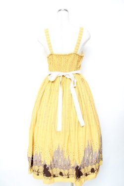 画像2: axes femme / Disney 美女と野獣 クラシックローズロングワンピース M イエロー Y-25-11-22-177-AX-OP-SZ-ZI