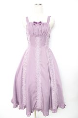 Chalmiere / シュエットジャンパースカート  ラベンダー Y-25-11-22-179-LO-OP-SZ-ZY