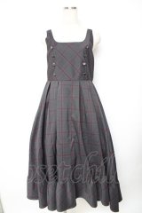 axes femme / W釦フィッシュテールジャンパースカート M グレー Y-25-11-22-182-AX-OP-SZ-ZY