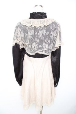 画像2: Bubbles / レース切替ワンピース  黒 Y-25-11-22-188-CA-OP-SZ-ZY