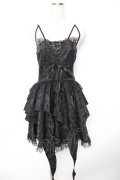 DARK IN LOVE / gothic princess frilly dress ワンピース  黒 Y-25-11-22-189-PU-OP-SZ-ZY