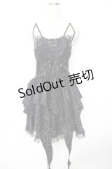 DARK IN LOVE / gothic princess frilly dress ワンピース  黒 Y-25-11-22-189-PU-OP-SZ-ZY