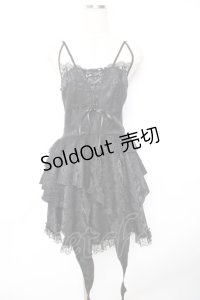 DARK IN LOVE / gothic princess frilly dress ワンピース  黒 Y-25-11-22-189-PU-OP-SZ-ZY