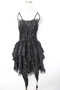 画像1: DARK IN LOVE / gothic princess frilly dress ワンピース  黒 Y-25-11-22-189-PU-OP-SZ-ZY