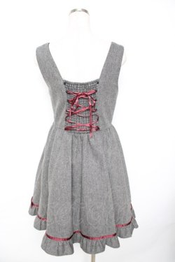 画像2: Amavel / 編み上げデザインジャンスカ  グレー Y-25-11-22-191-CA-OP-SZ-ZY