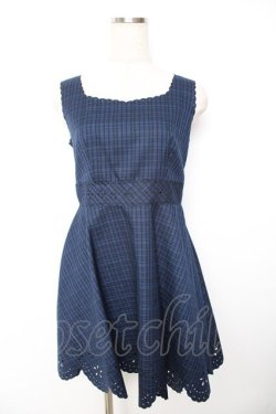 画像1: Secret Honey / スカラップワンピース 2 紺 Y-25-11-22-196-CA-OP-SZ-ZY
